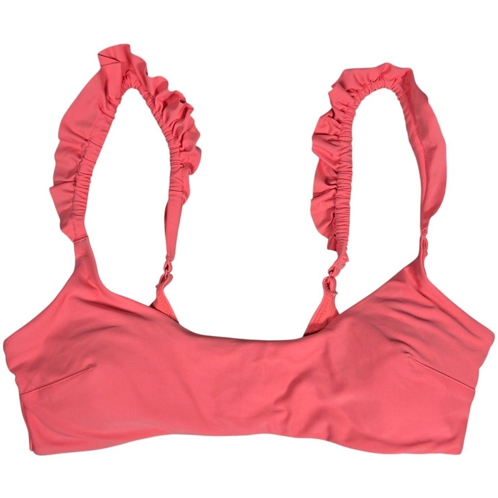 aerie Ruffle‎ Scoop Bikini Top M NWT